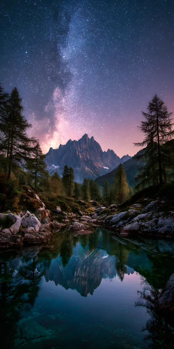 星垂山野，影映清潭