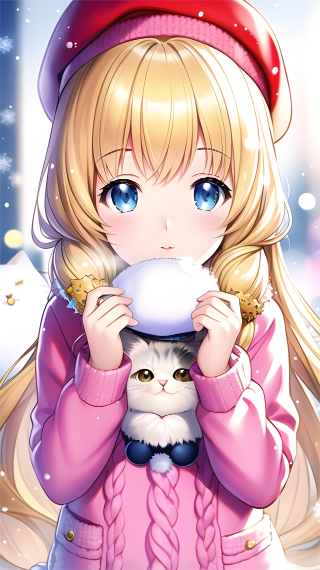 金髮可愛女孩