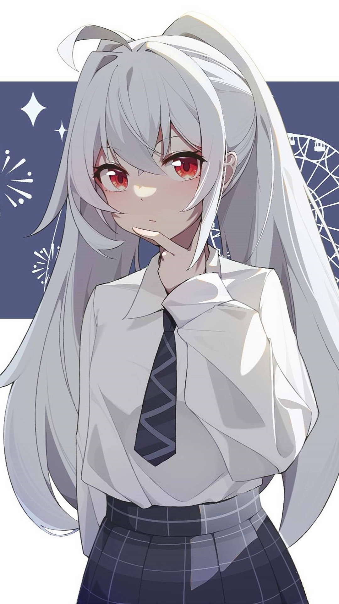 银发女孩