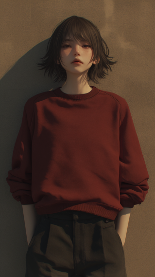 高冷中性美女