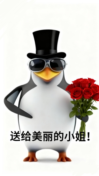 送花的企鹅