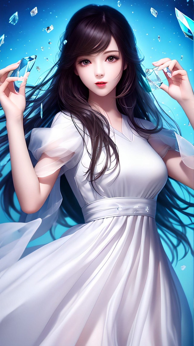 蓝色妖姬美女