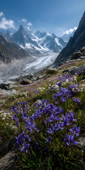 冰川紫韵，高山花海的秘境