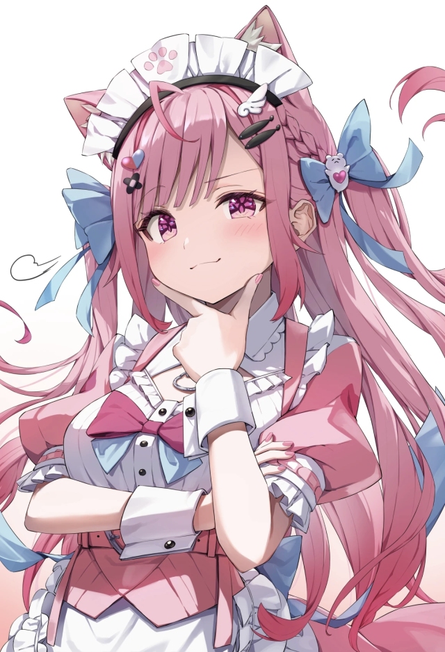 粉发女仆