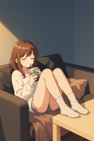 悠闲少女