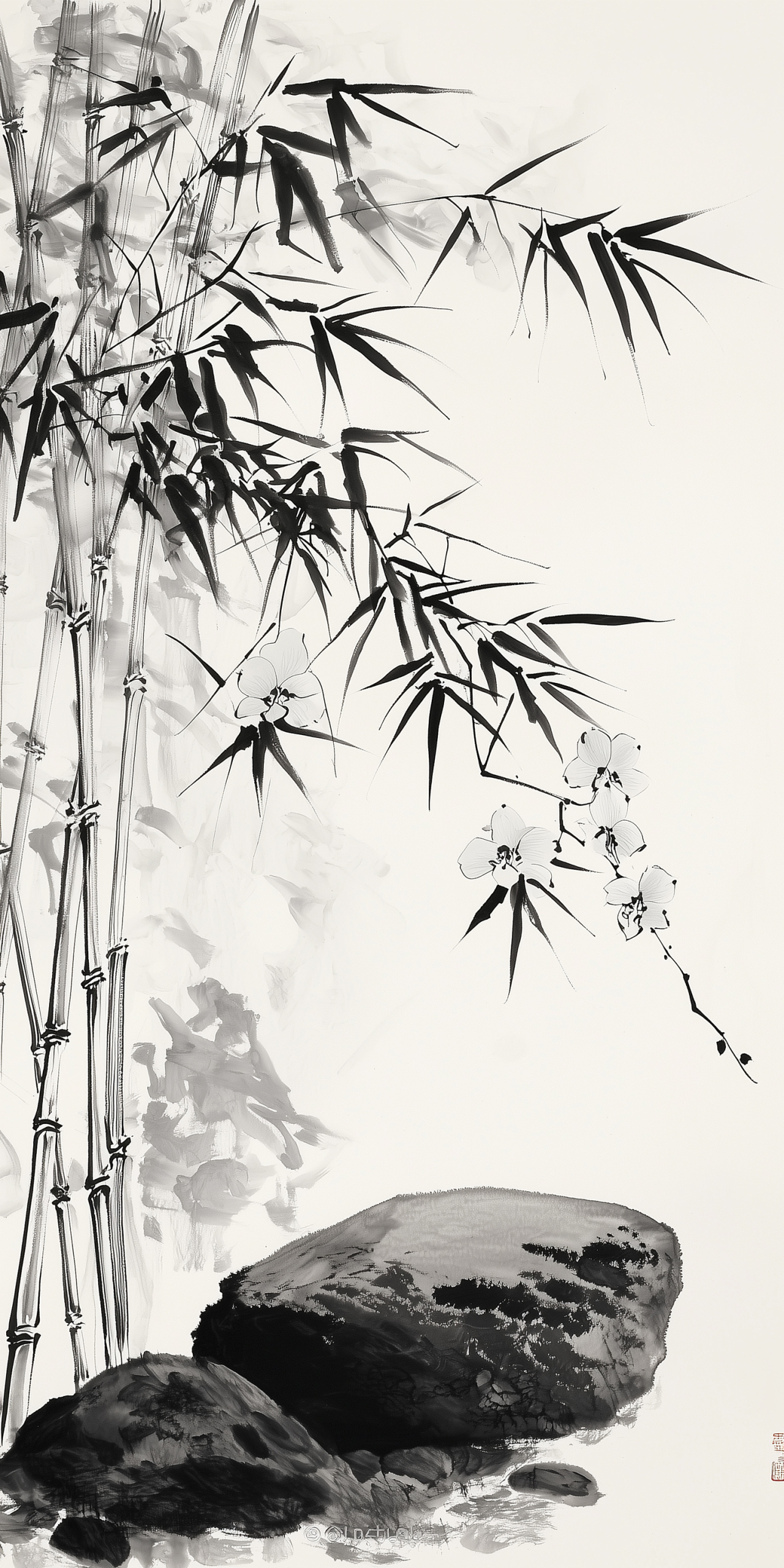 水墨竹子