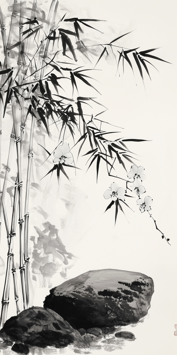 水墨竹子