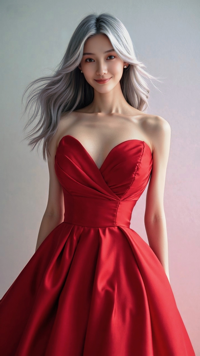 红衣美女