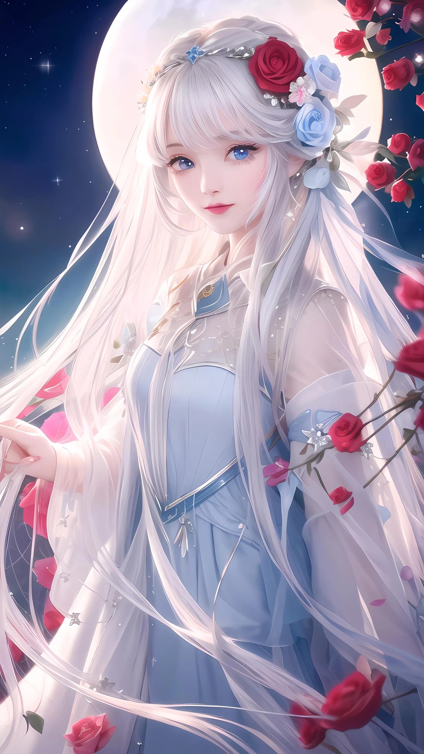月色玫瑰治愈女神