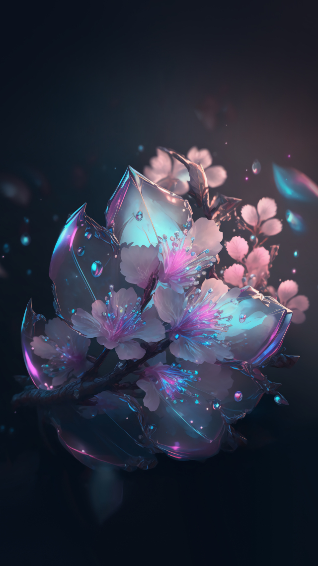 水晶花卉3