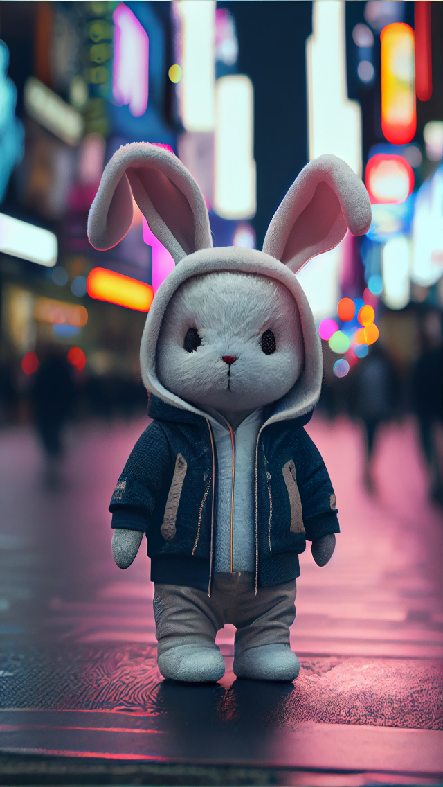 逛街的小兔兔