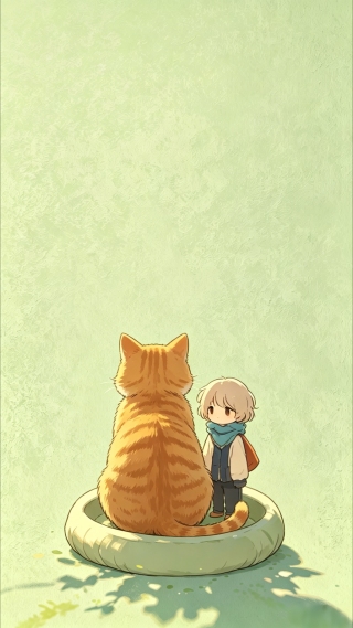 蒲团橘猫