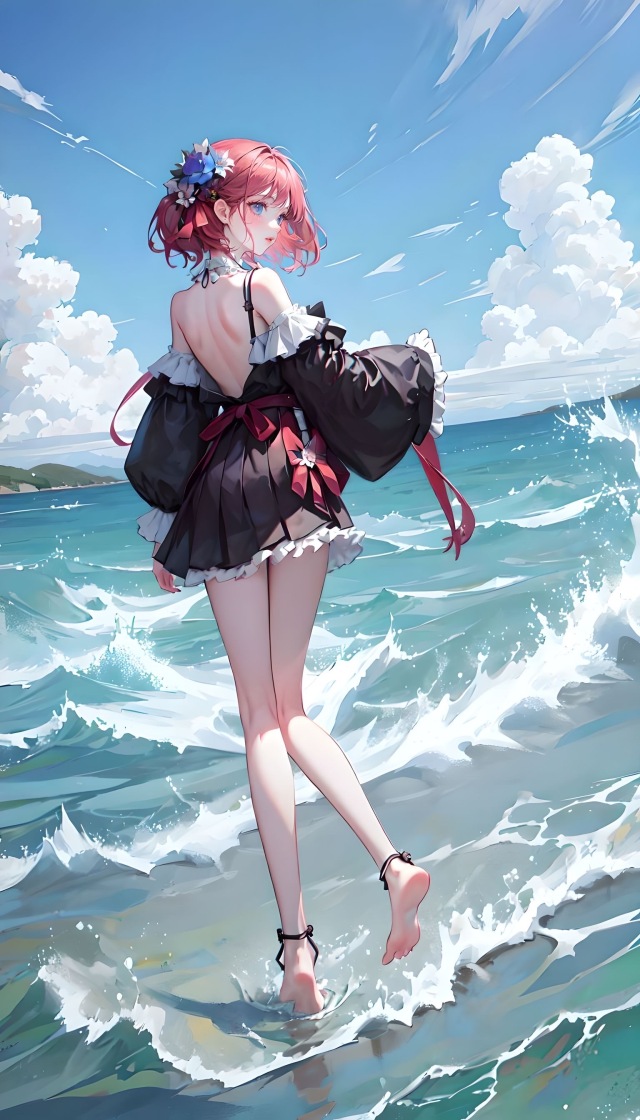 海邊治愈少女2