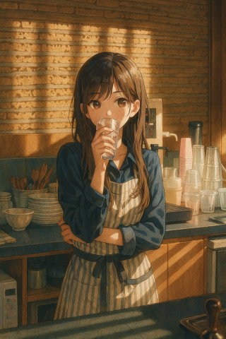 夕阳少女