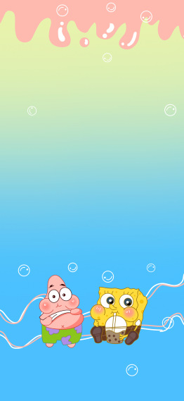 海绵宝宝和派大星手机主屏