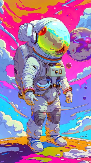 炫彩宇航员