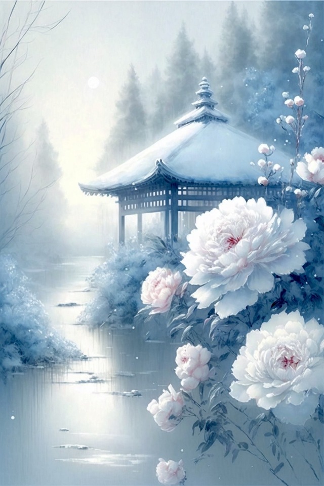 雪國牡丹