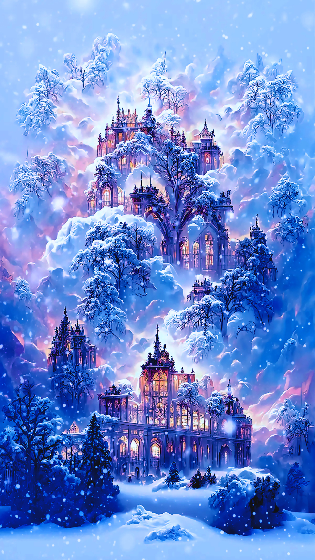 梦幻的蓝色城堡