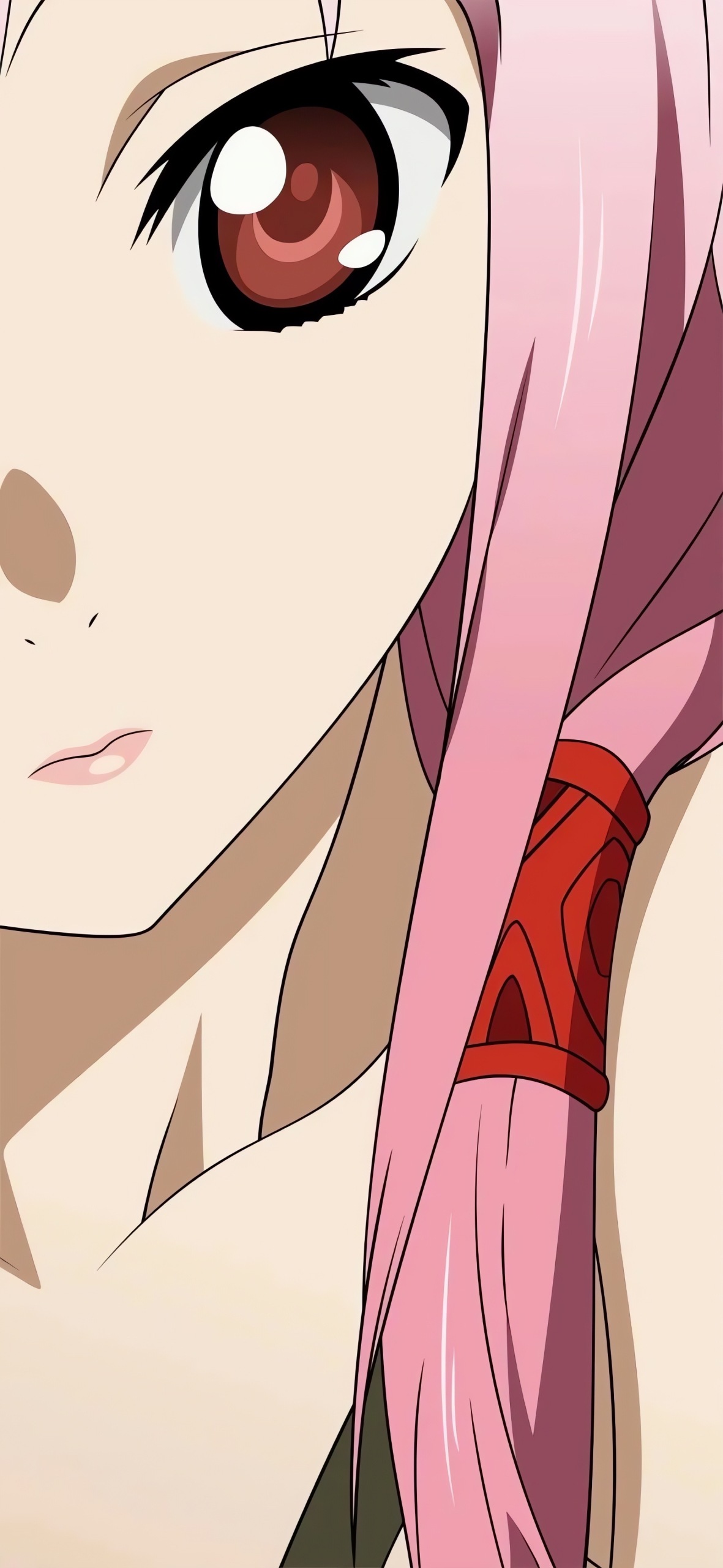 半脸美少女