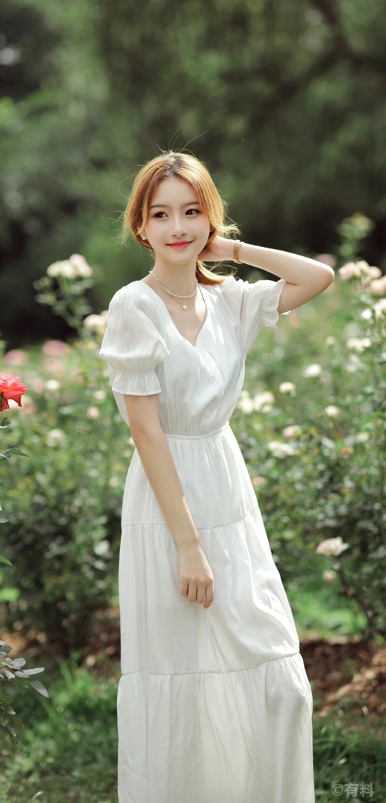 仙气飘飘的少女。聊天背景图片微信