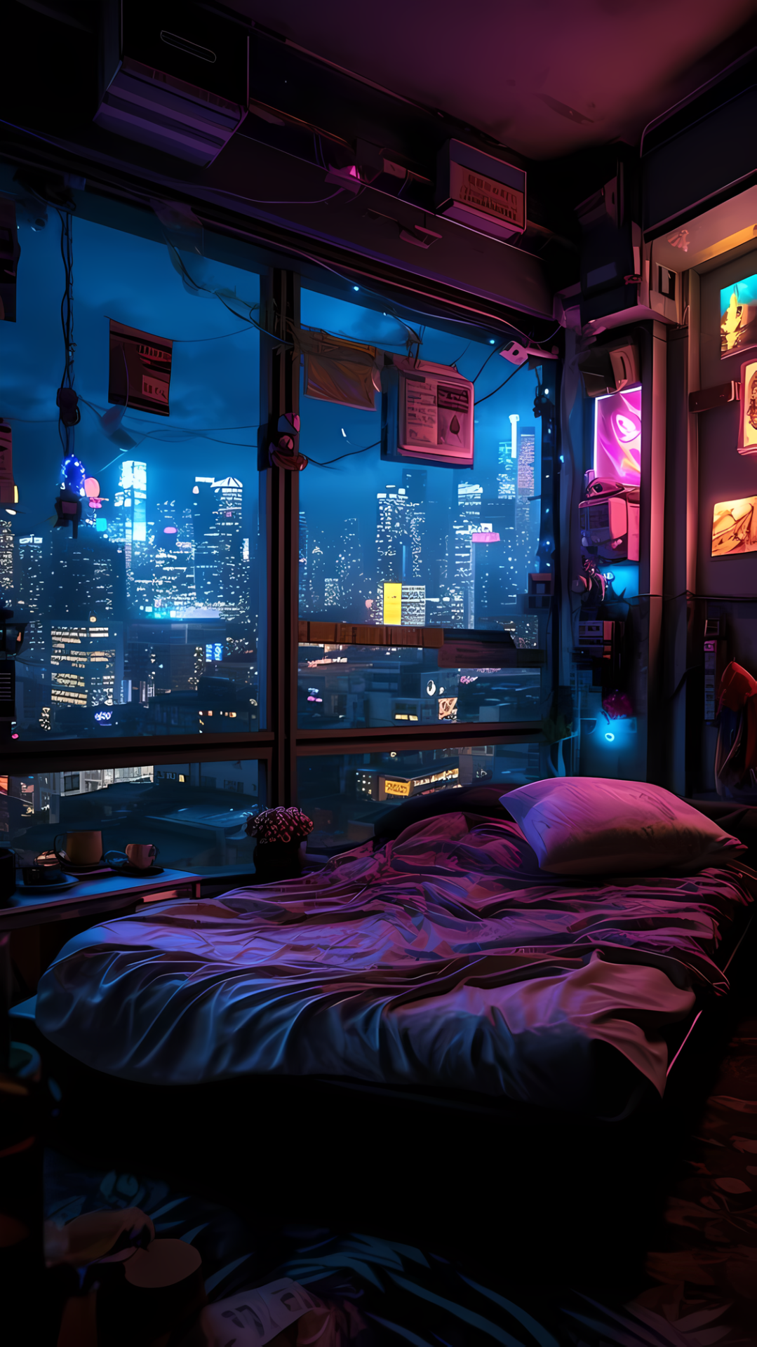 房間內的城市風景