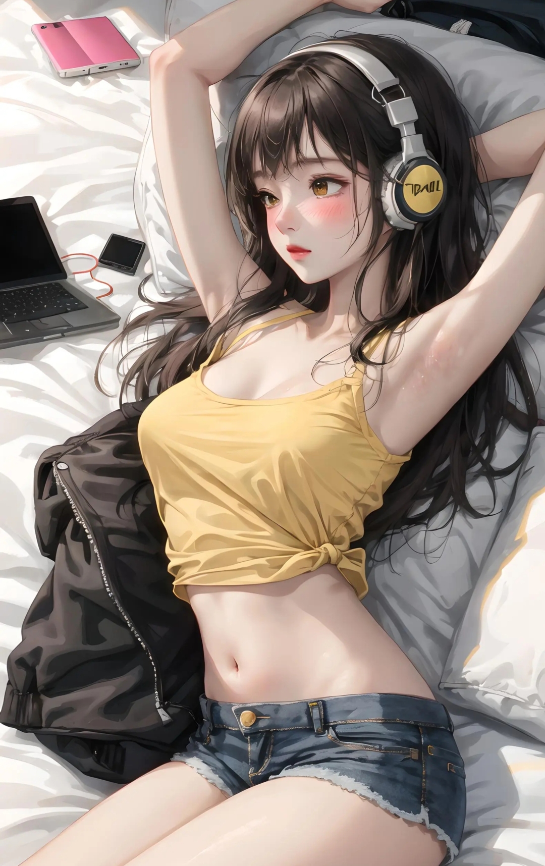 耳麦少女