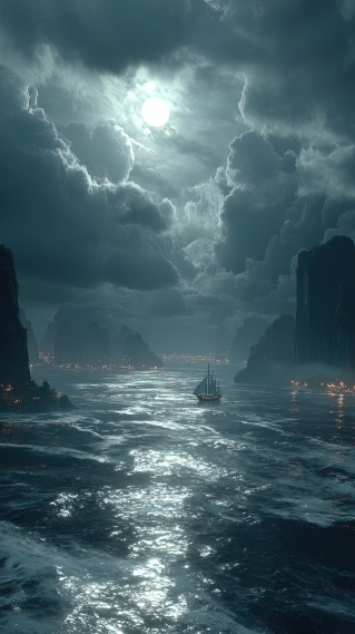 雷暴岛屿海岸