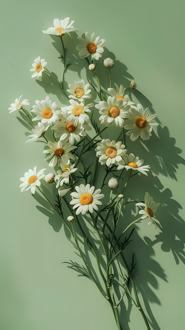 绿色护眼清新小雏菊