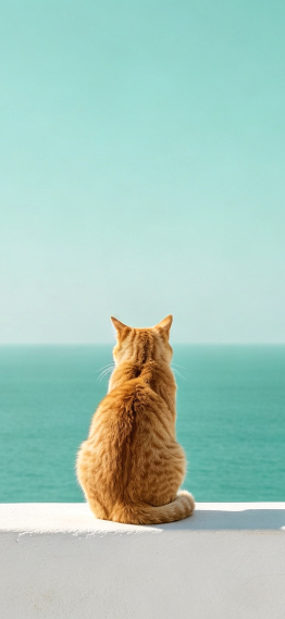 看海的猫咪