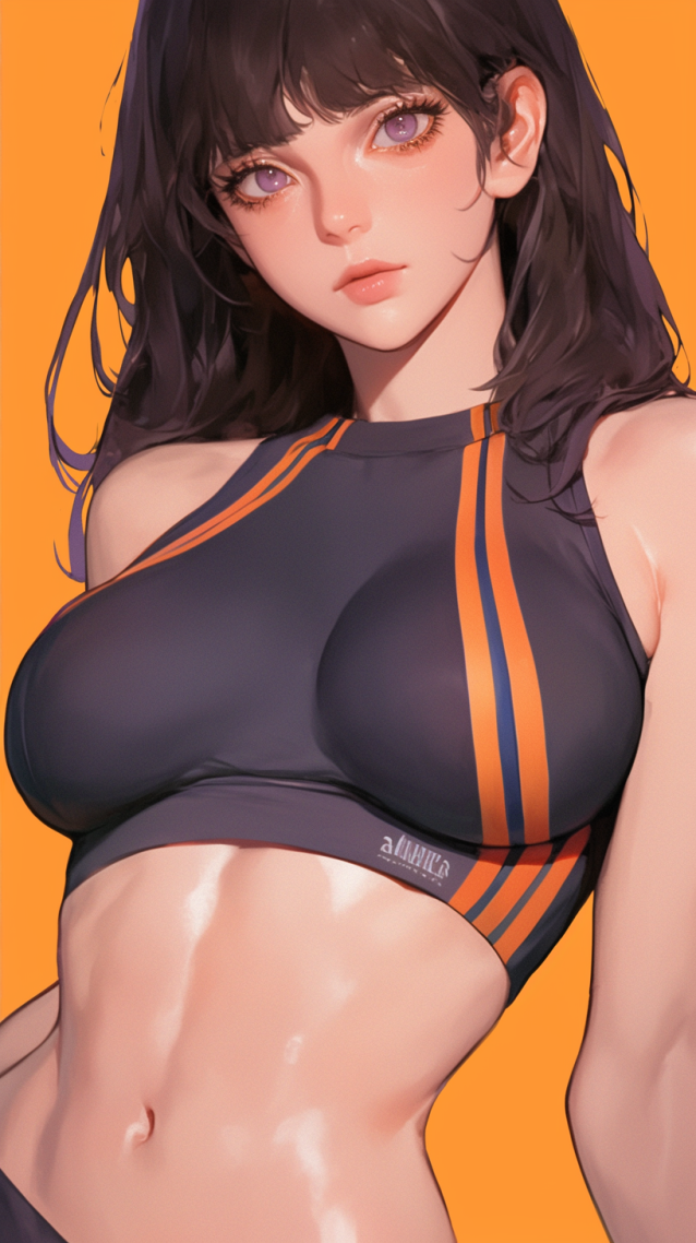 二次元运动装少女