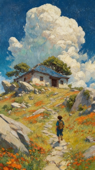 向云端小屋出发