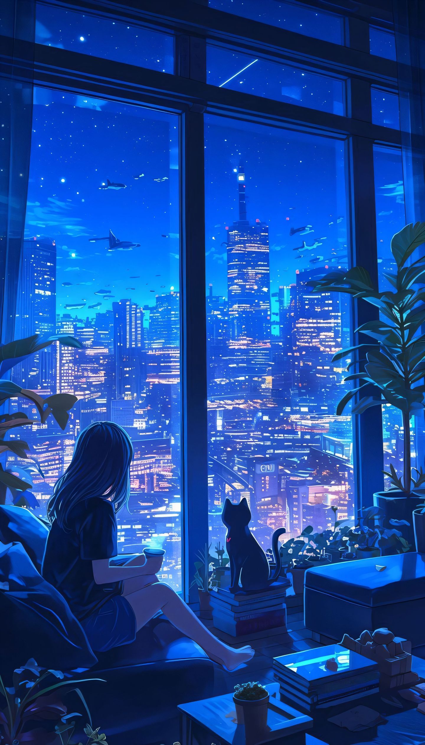 女孩和貓的小家