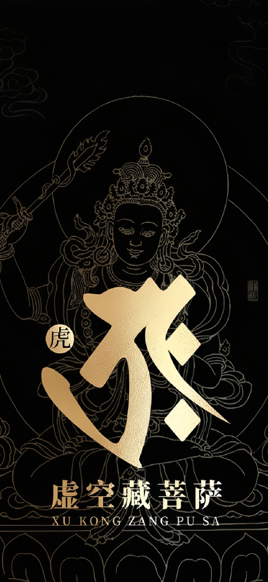 十二生肖守护神、虎、虚空藏菩萨