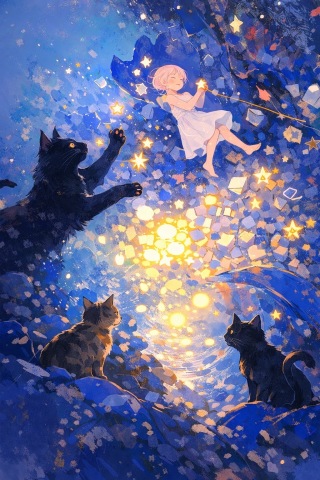 猫咪抓星星