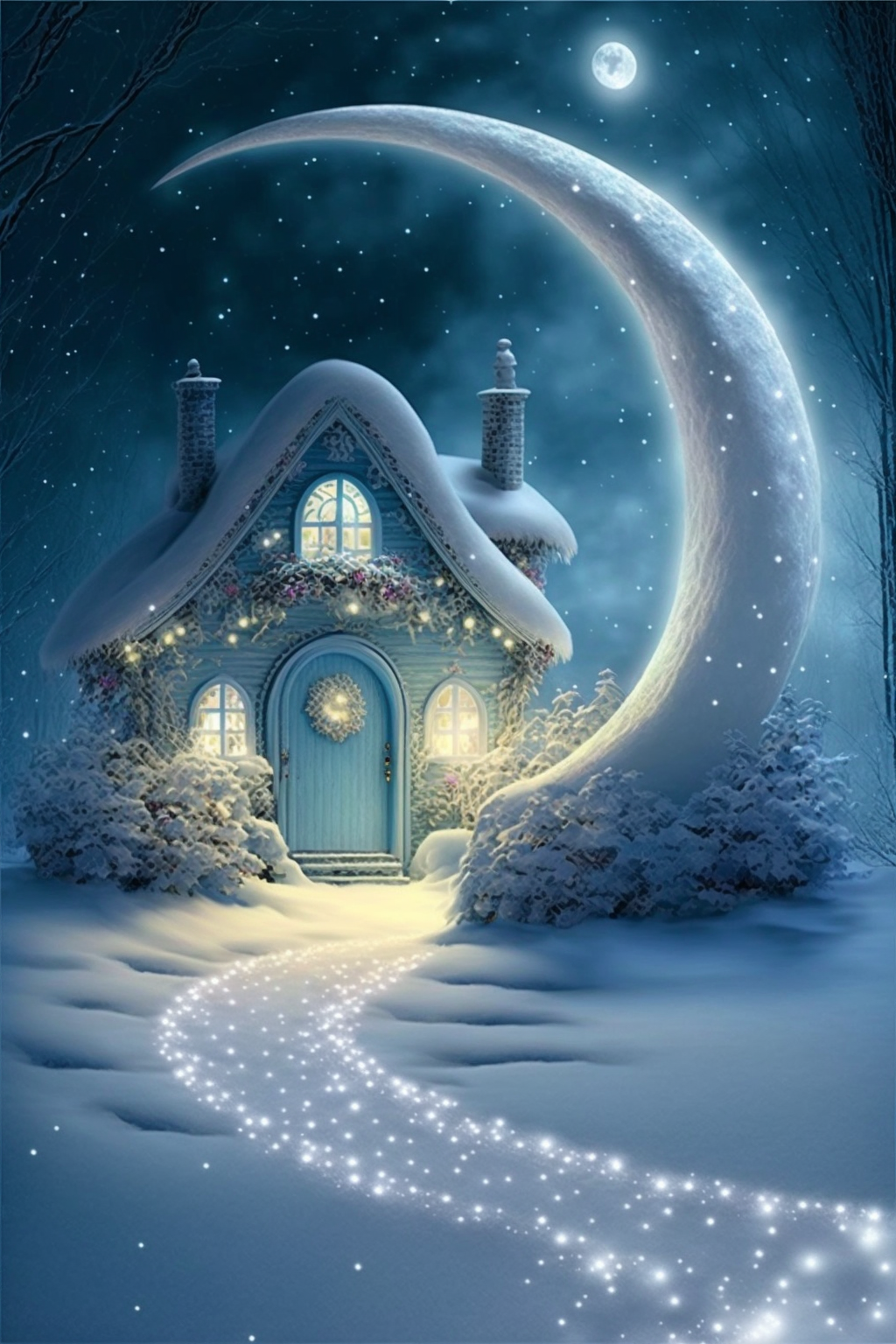 雪夜小屋