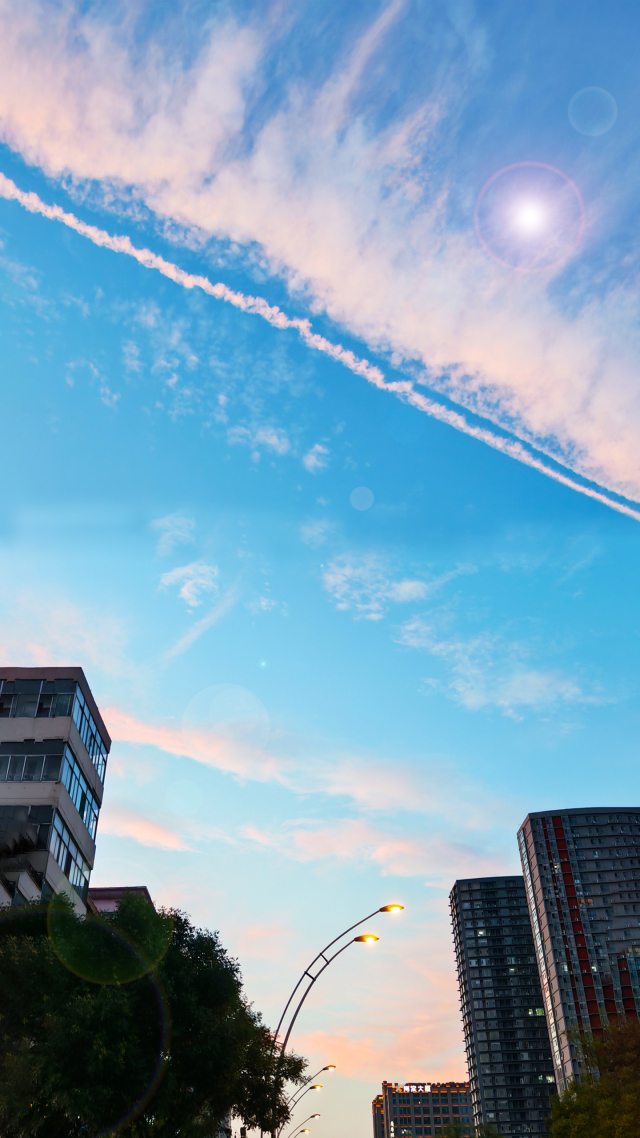 抬头看|城市也有治愈系蓝天白云