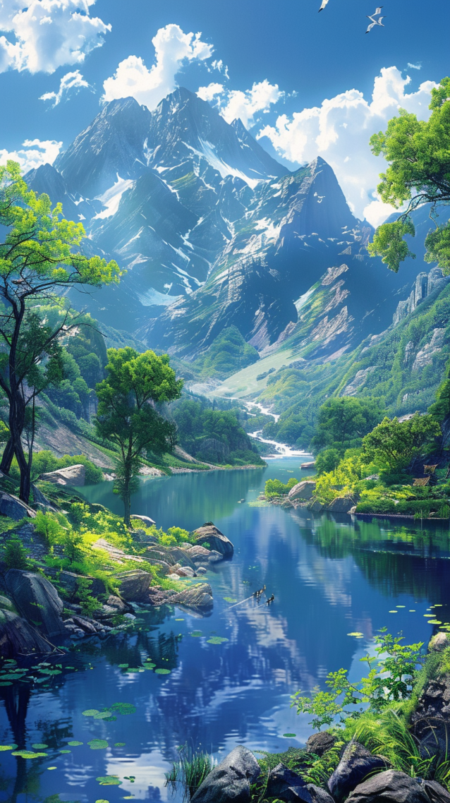 雪山腳下