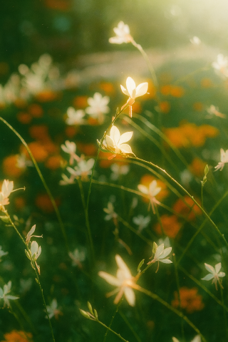 阳光与花