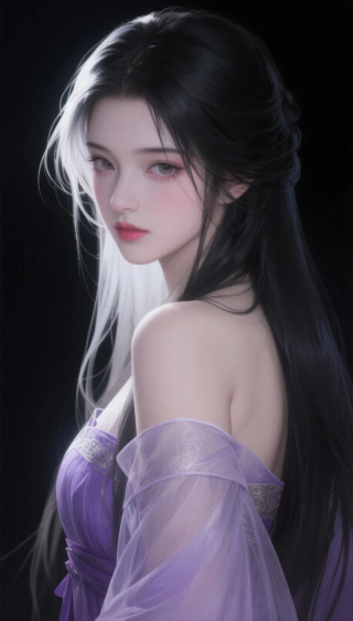 紫色系美女-3