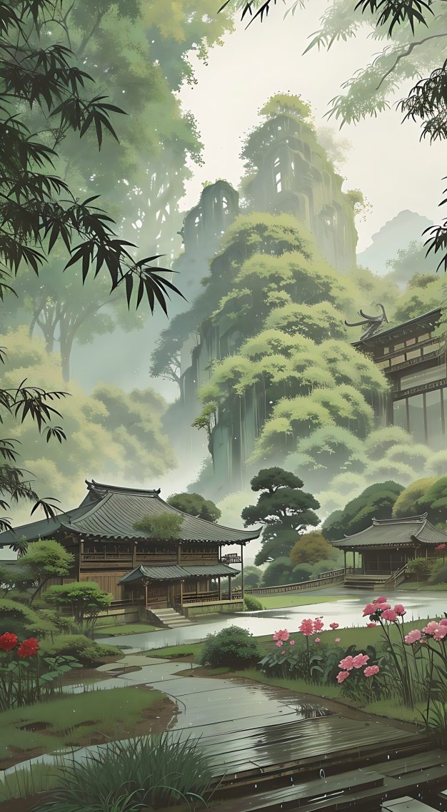 水墨山林