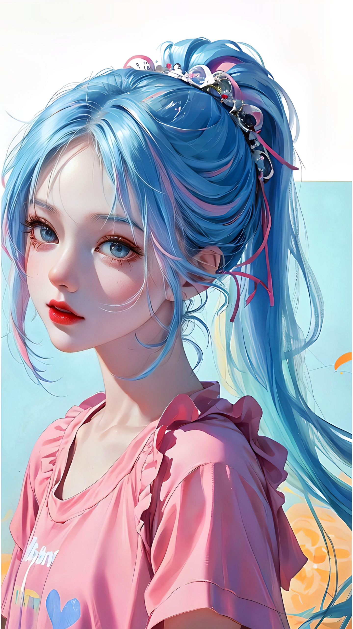 高馬尾彩繪姐姐