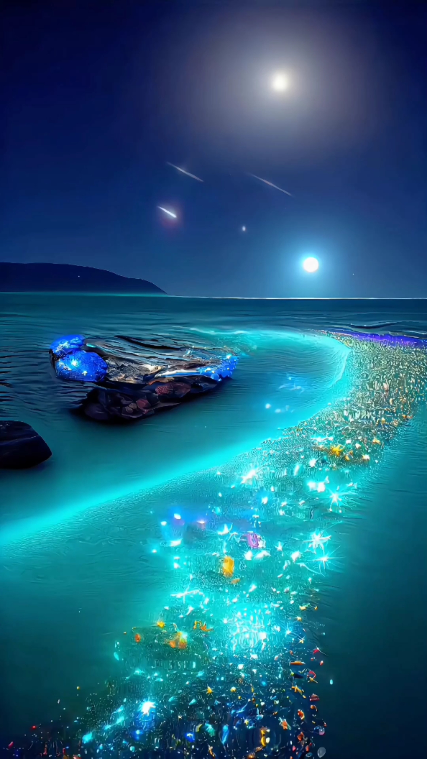 熒光海夜景