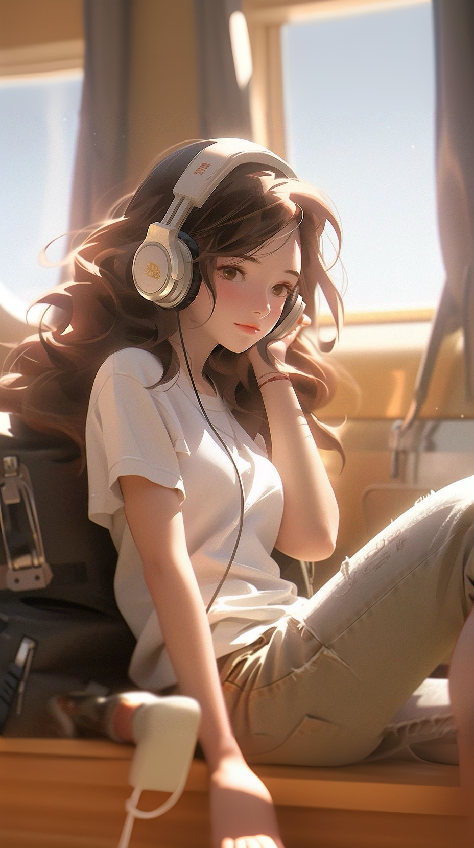 非常陽光可愛的動漫女孩