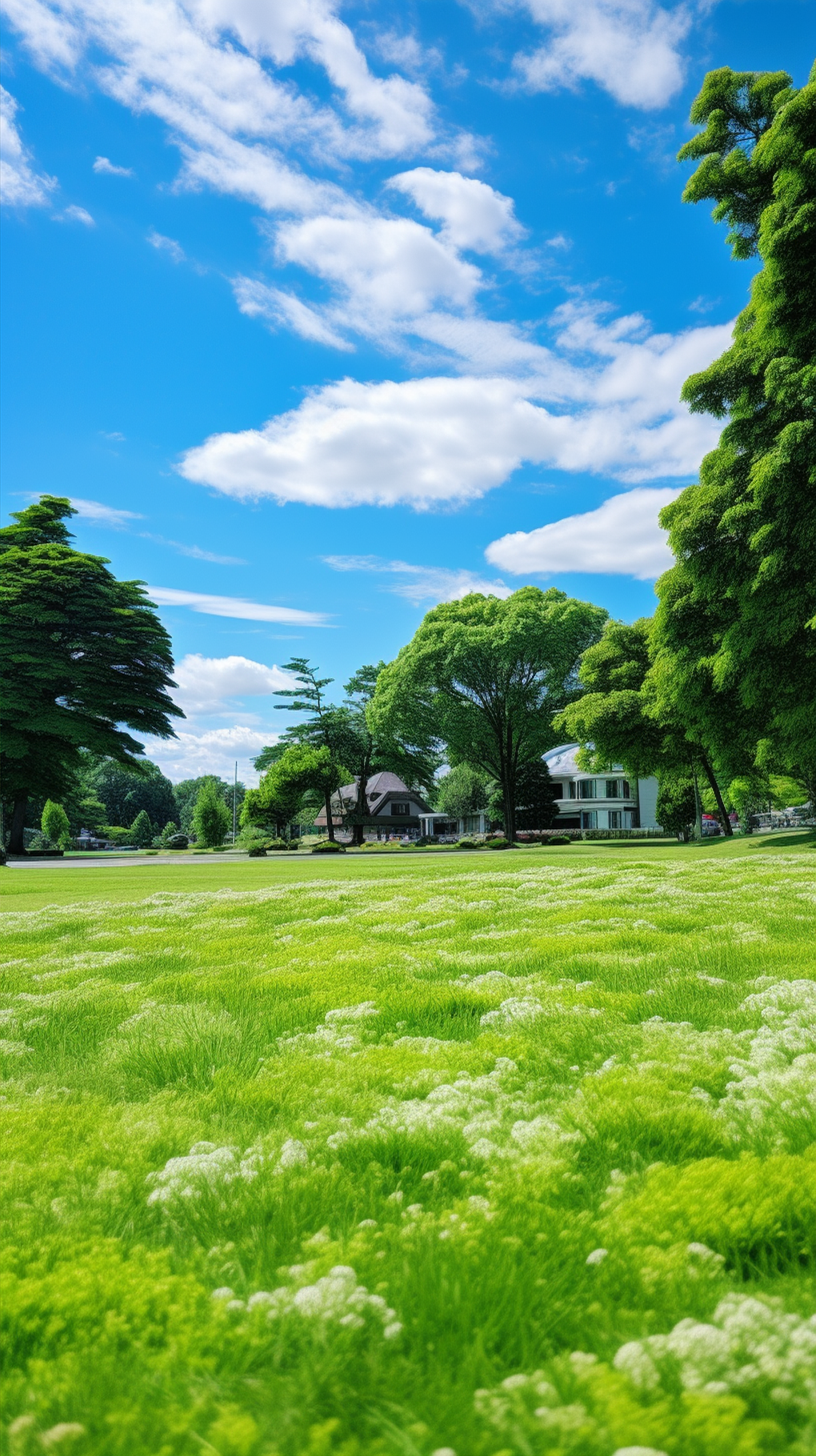 藍天草坪