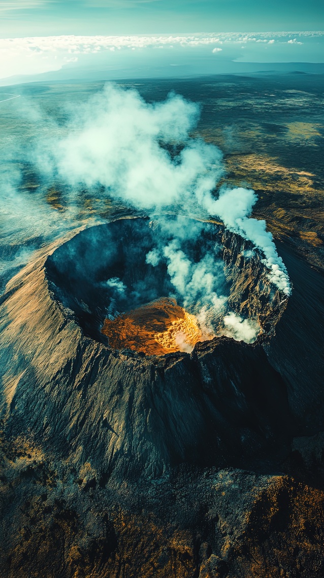 壮观火山口