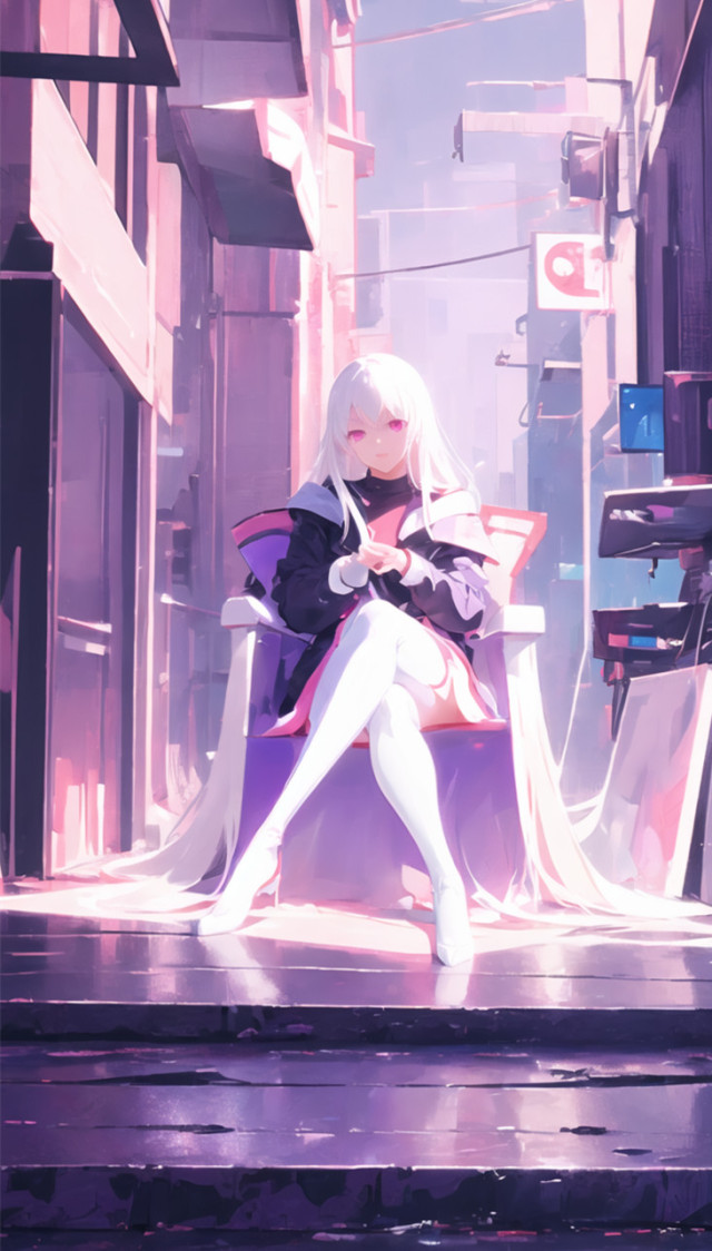 白发妹子