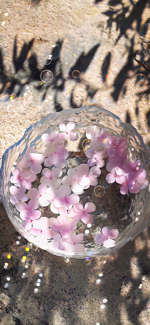 粉红色花