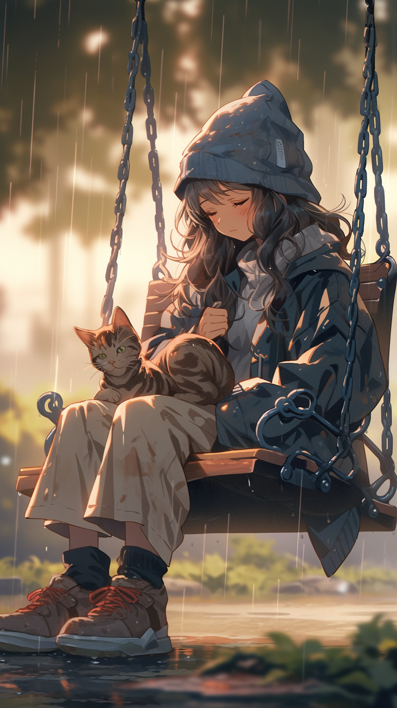 雨中女孩