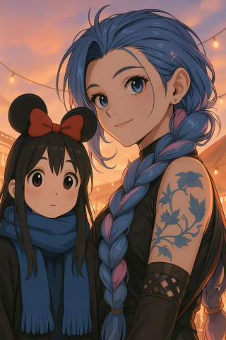 金克丝与少女