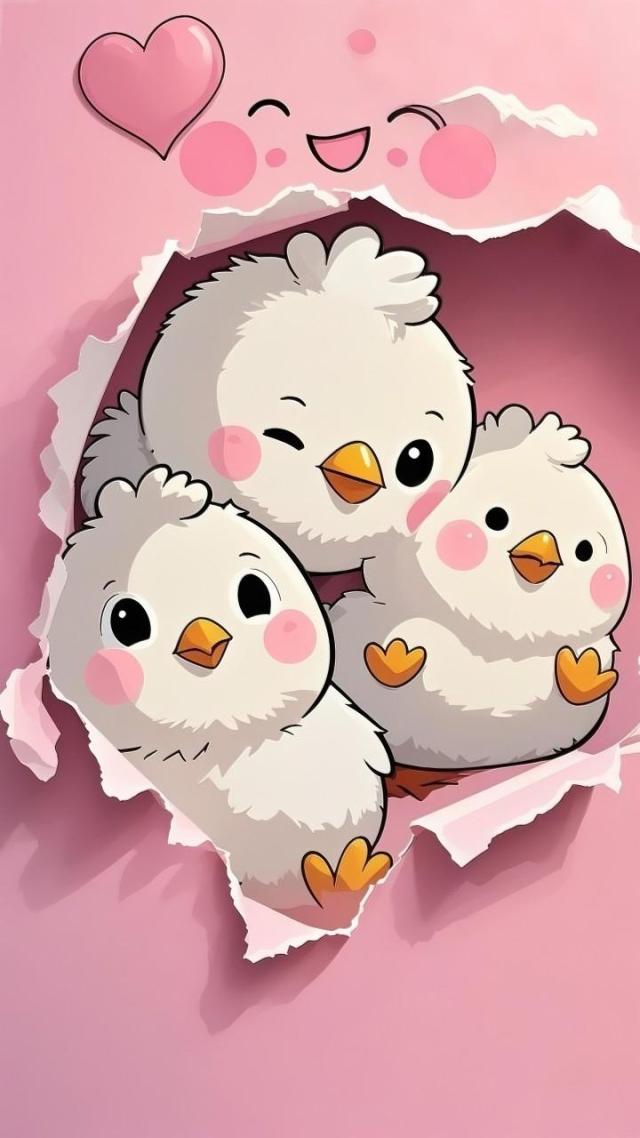 三只小鸡